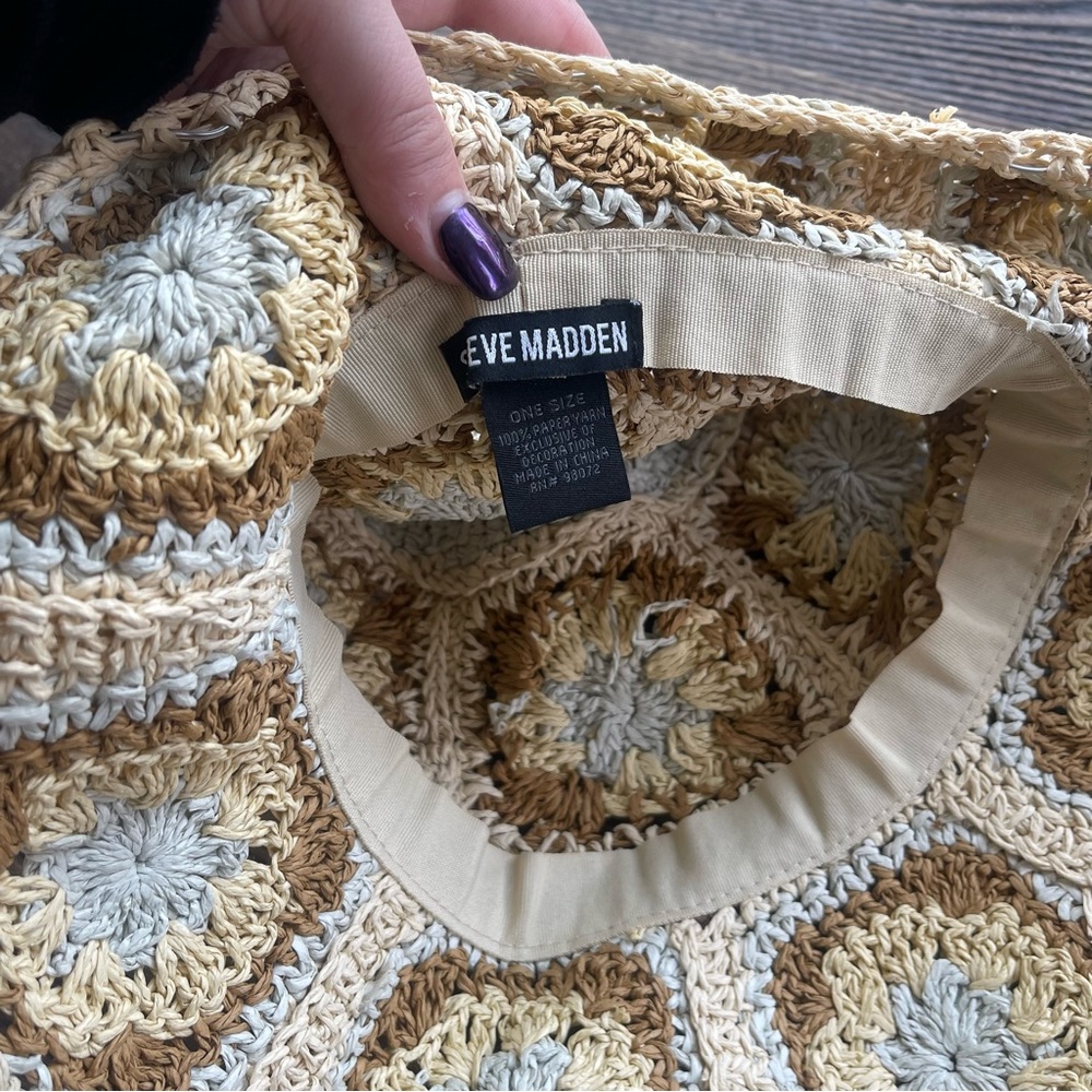 Steve Madden crochet hat - Picture 2 of 3